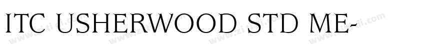 ITC USHERWOOD STD ME字体转换